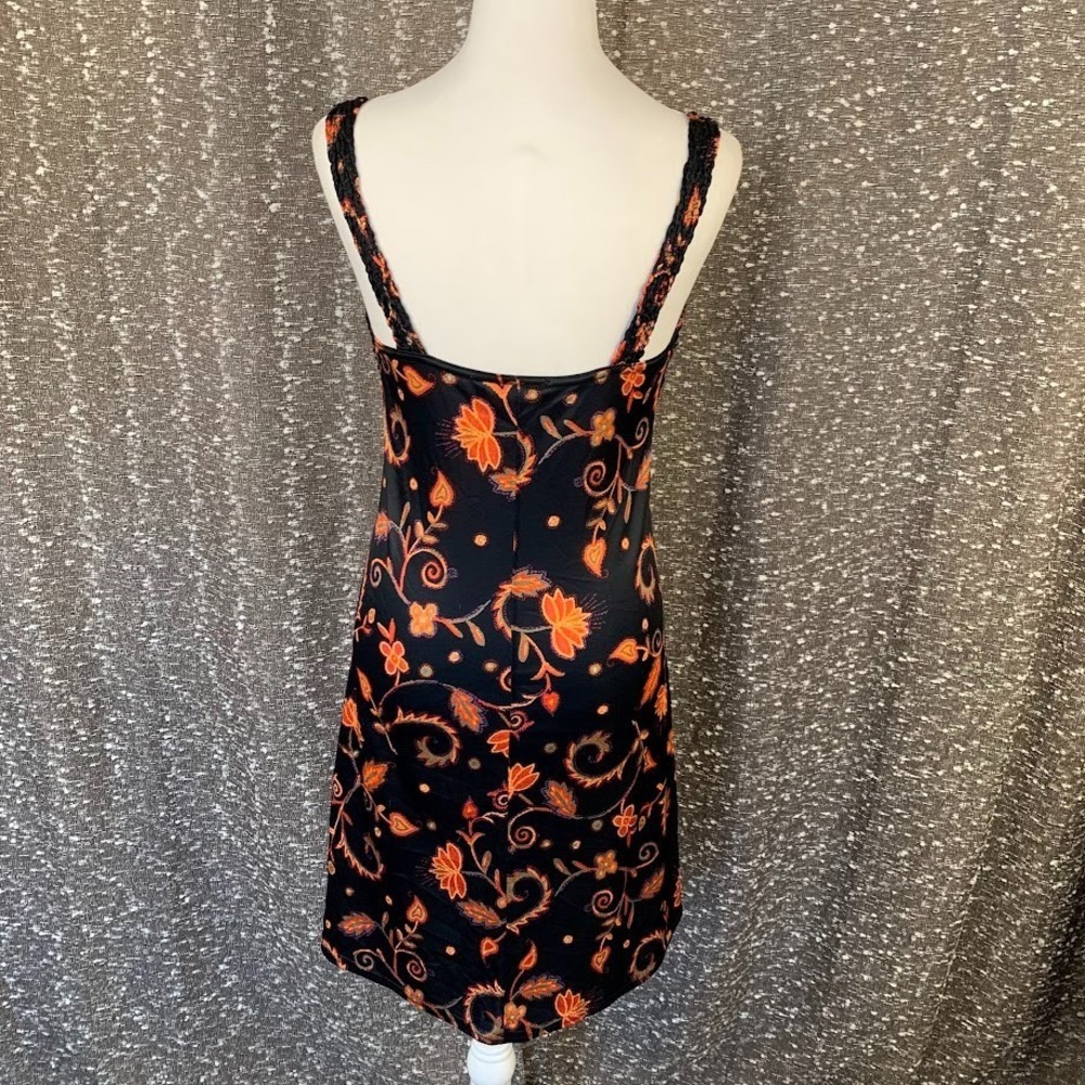 Vintage Y2K Up‎ Front Floral Dress Textured Top Whimsigoth Women's Medium - Picture 4 of 9